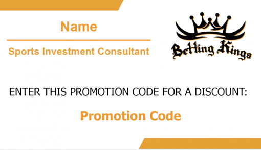 Betting Kings Business Cards – Black and Orange - Image 2