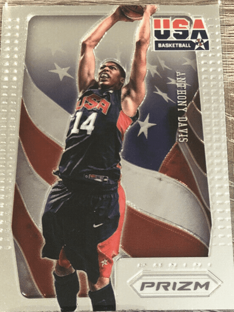 ANTHONY DAVIS 2012-13 1st Year Prizm USA Basketball #11 RC SHARP CORNERS 100-125 low res