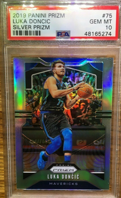 2019 Panini Prizm Luka Doncic Silver PSA 10 GEM-MNT Dallas Mavericks 900-950