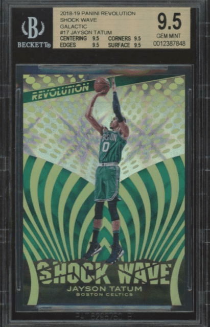 2018 Panini Revolution Shock Wave Galactic #17 Jayson Tatum Gem Mint BGS 9.5 440-450