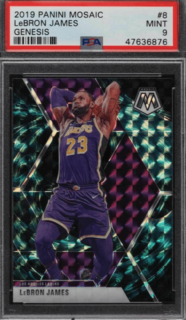 2019 Panini Mosaic Genesis LeBron James #8 PSA 9 MINT 1850-1900